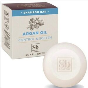 NEW Soapbox Argan Oil Shampoo Bar w. Coconut Oil & Shea, Control & Soften, 3.1oz